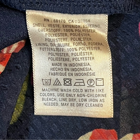 Anthropologie Elevenses | Navy Fire Lily Sheer Wide Leg Pull On Pants, Medium - Picture 10 of 11